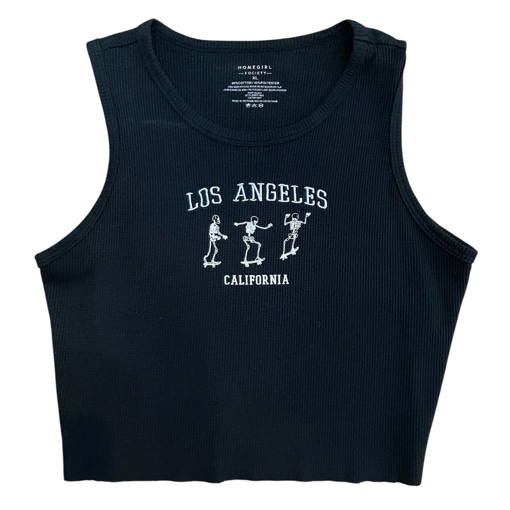 Homegirl Black Crop Top - Los Angeles California
